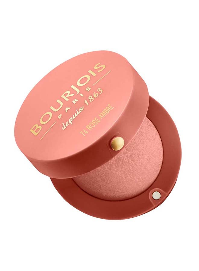 BOURJOIS PARIS Little Round Pot Blusher, 74 Rose ambre & Rouge Velvet The Lipstick 2.4 g 03 Hyppink Chic Bundle - Image 2